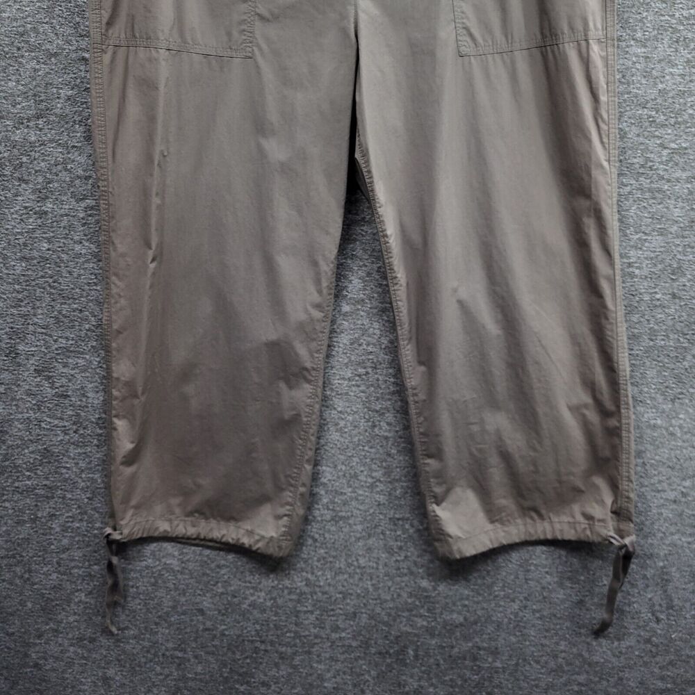 Tommy Bahama Pants Women's 16 Gray Snappy Poplin Crop Relax Fit NWT (MSRP $88) - Picture 3 of 11